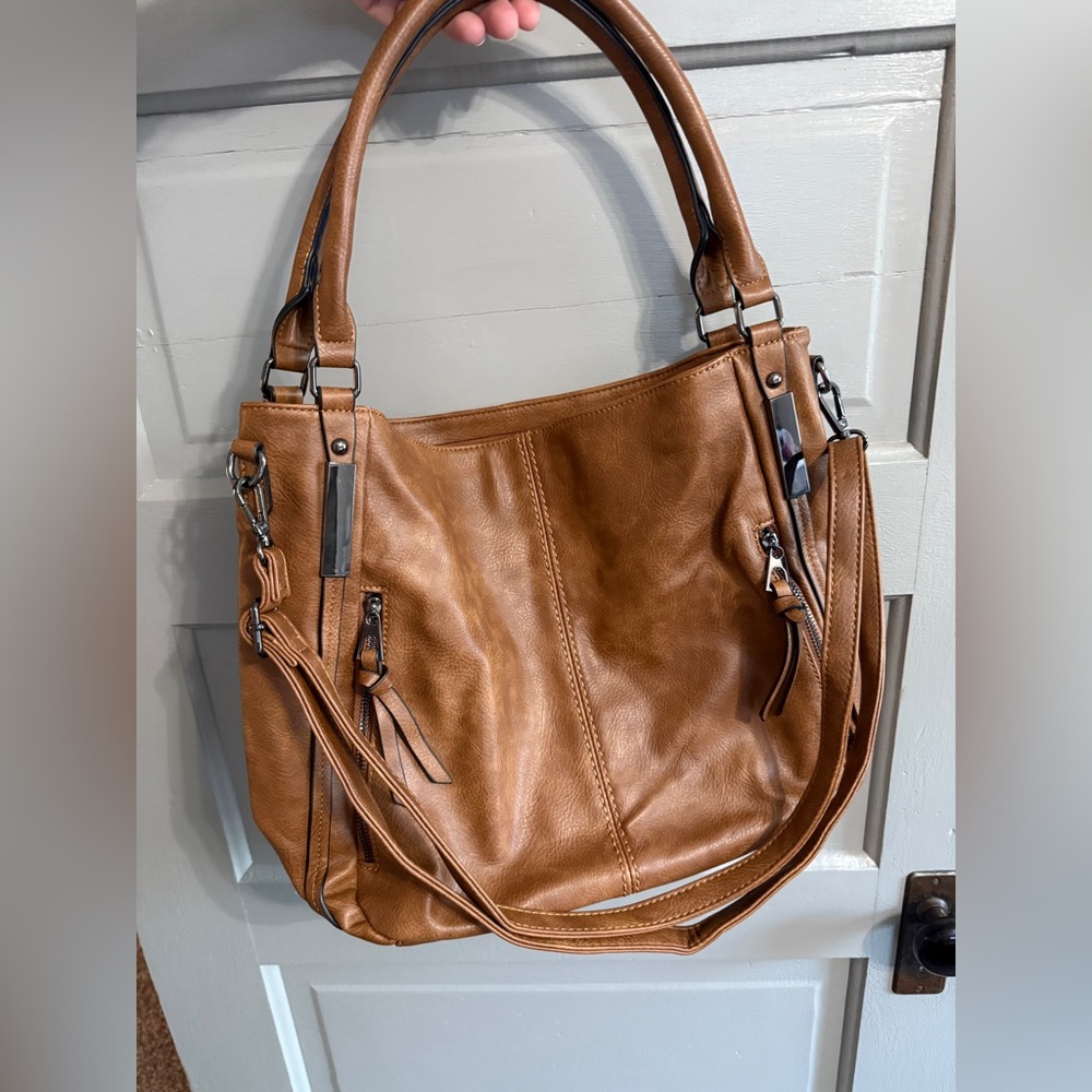 Stylish Brown Leather Handbag